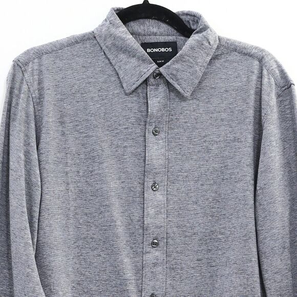 Bonobos Jersey Everyday Men's Shirt Buttondown Striped Printed Slim Fit M 273790 - Picture 9 of 12